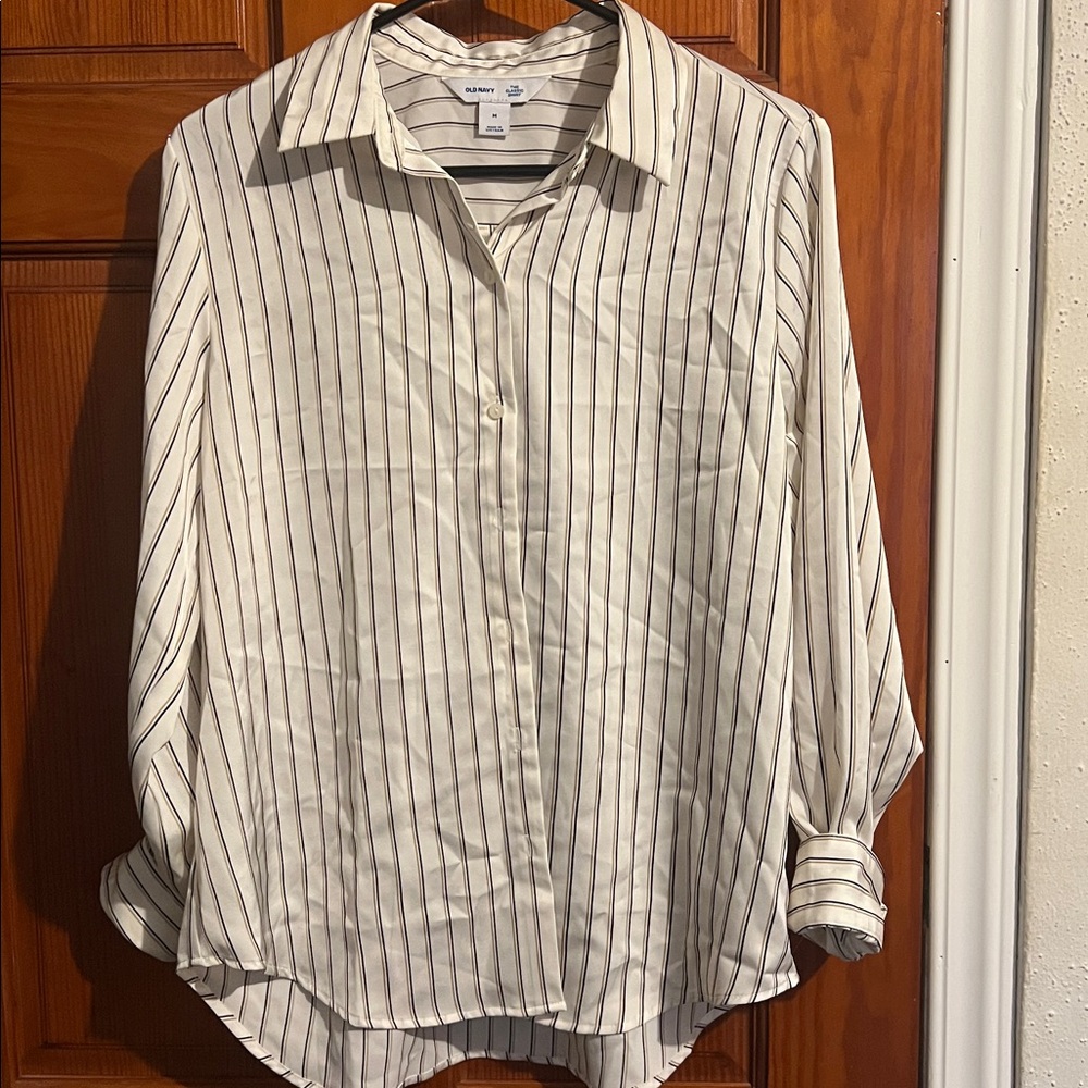 Old Navy Women's Silk Button Down Shirt
